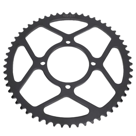 Riousery 420 Chain 57 Tooth Rear Sprocket Steel Alloy Drive Wheel Sprocket for ATV Quad Pit Dirt Bike Motorcycle Motor Moped, 9.25 inches / 23.5 cm Outer Diameter Heavy Duty Rear Chain Drive Sprocket