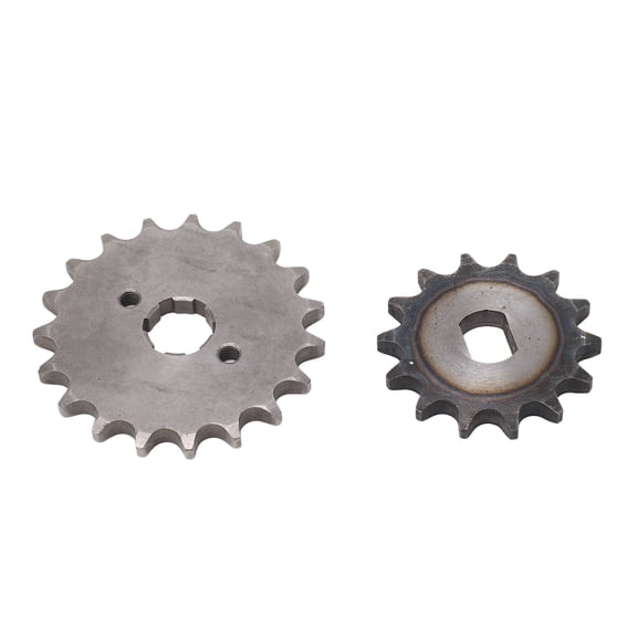 Riousery 428 Motor Sprocket Set Steel 19T Front Engine Sprocket 14T Rear Chain Sprocket 5.51 inches / 14 cm for Dirt Pit Bikes[cite: 1]
