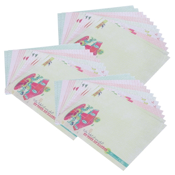 Riousery 42Pcs DIY Journal Background Paper Pack, Multi Pattern Decorative Craft Paper Sheets for Photo Album Scrapbooking, 7.8 x 6.3 Inches / 20.0 x 16.0 cm