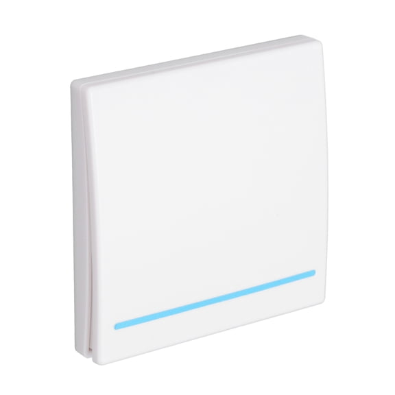 Riousery 433MHz Light Switch Smart Remote Control Wall Switch with Receiver, Wide Voltage AC85-240V, Wireless Setup (2.83 inches / 72 mm)