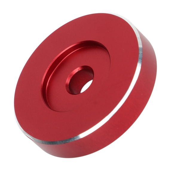 Riousery 45 RPM Record Adapter, Aluminum Vinyl Turntable Adapter, 7-Inch Gramophone Accessory for Home Audio Systems, Red (10 inches / 25.4 cm)