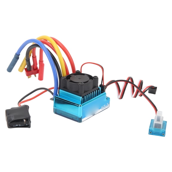 Riousery 45A RC Brushless ESC Waterproof Electronic Speed Controller with 5.8V/3A BEC, T Plug for RC Cars and Boats (1.7 x 1.3 x 1.3 inches / 44 x 32 x 32 mm)