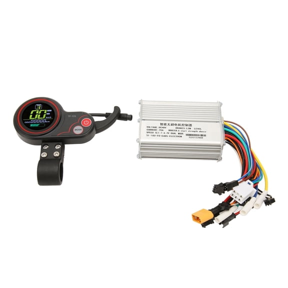 Riousery 48V 20A Motor Brushless Controller with TF-100 LCD Display Panel, 3-Level Backlight Aluminium Alloy Electric Bicycle Conversion Kit (15x14 Inches)