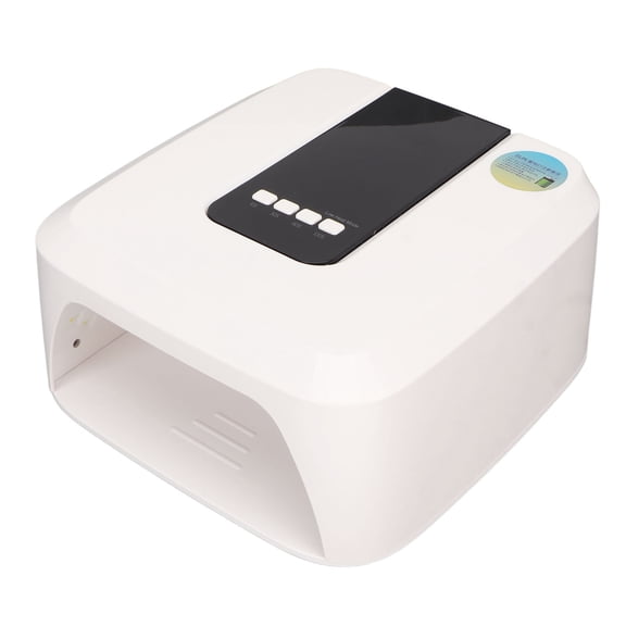 Riousery 48W UV LED Nail Lamp Digital Display Rechargeable Gel Polish Light with Built-in Battery US Plug, White