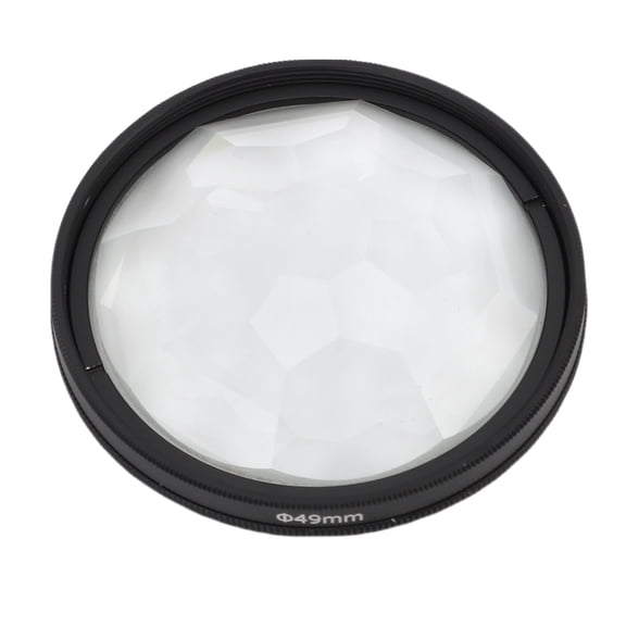 Riousery 49mm Kaleidoscope Prism Lens Filter (1.93 in / 49 mm) Premium Optical Glass Camera Special Effect Photography Filter for DSLR Mirrorless Cameras Complete Kit