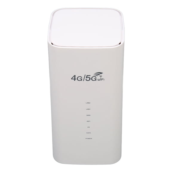 Riousery 4G LTE Router with SIM Card Slot 4 Antenna Up to 32 Users Wireless WiFi CPE Home Router 110-240V White (7.87 inches / 20 cm) EU Plug