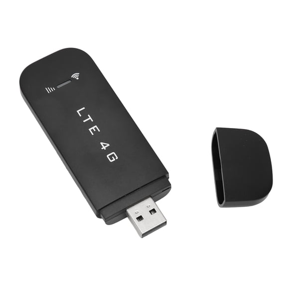 Riousery 4G Mobile WiFi Hotspot Mini LTE Portable Router, 150Mbps Download Speed, Up to 10 Connection Devices, LTE 4G USB Modem with WiFi Hotspot, Black, 5.12 inches / 13.0 cm