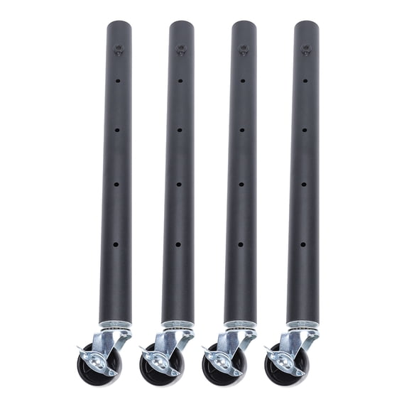 Riousery 4PCS Furniture Legs with Caster Wheels Heavy Duty Carbon Steel Table Leg Extender Riser for Cabinet Sofa Bed Couch Coffee Table 20.1 inches / 51 cm