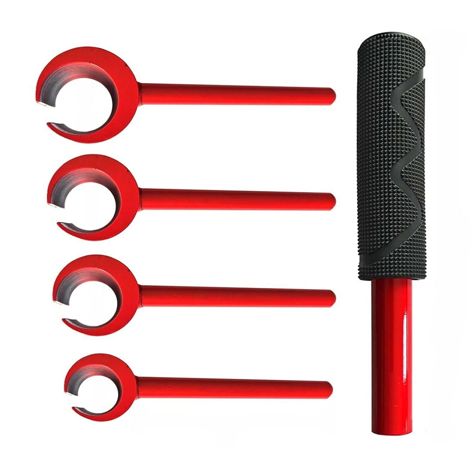 Riousery 4PCS Hinge Adjustment Wrench Set with Handle Door Gaps Bender Repair Tool 14-25mm Inner Hole Premium Heavy Duty Steel Kit for Home Cabinet Alignment 0.55-0.98 in