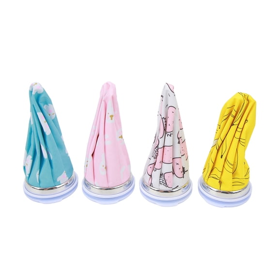 Riousery 4PCS Reusable Ice Bag Cold Pack and Hot Water Bag with Large Opening Cap for Home Travel Pain Relief Sports Injuries Swelling, Leakproof Design, 9.4 inches / 24 cm