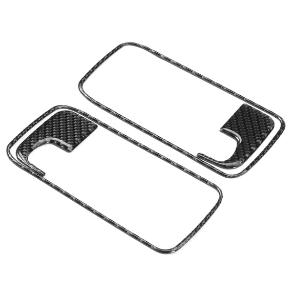 Riousery 4Pcs Door Handle Cover Interior Carbon Fiber Trim Sticker Fit for Dodge Challenger 2008-2014 LHD 6.3 inches / 16 cm[cite: 1]