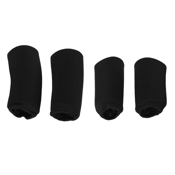 Riousery 4Pcs Finger Ice Sleeves for Arthritis and Tendinitis, Hot Cold Compression Finger Ice Pack Sleeves for Swollen Sprains and Trigger Finger, 5.91 inches / 15 cm, Black