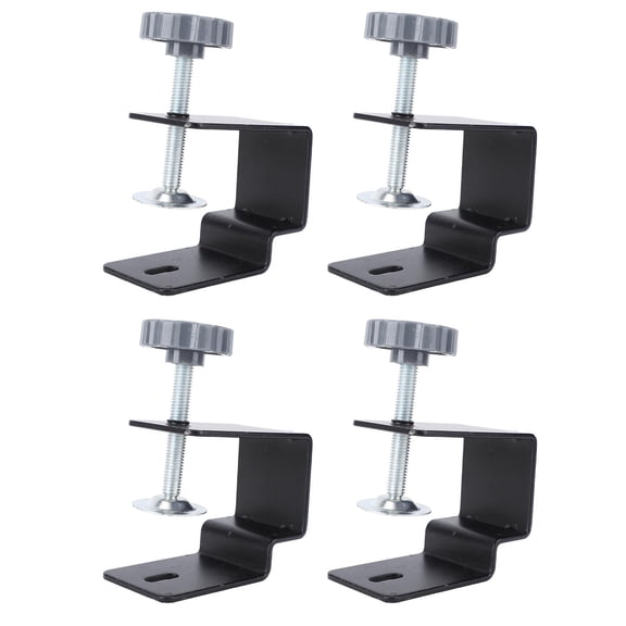 Riousery 4Pcs Heavy Duty Stainless Steel Drawer Front Panel Installation Clamps - Precision Alignment Cabinet Jigs Woodworking Fixing Clips Guide (0.65 to 2 inches / 1.7 to 5.1 cm)