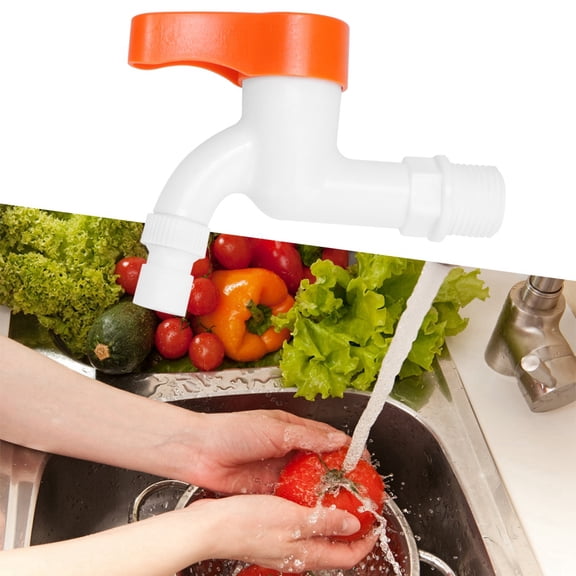 Riousery 4Pcs PPR Plastic Quick Connect Faucet Water Tap Pipeline Accessories for Water Pipe (G1/2in Male Thread / 20mm)