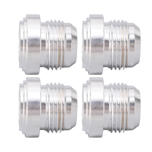 Riousery 4Pcs Universal AN12 Aluminum Alloy 12AN Thread Male Billet Weld in Fitting Bung Simple Installation for Car Replacement Parts (7/8 inches / 2.22 cm)