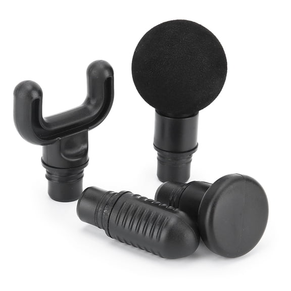 Riousery 4pcs 19mm Caliber Fascia Massager Gun Replacement Head Set - EVA Body Relaxation Muscle Massage Head Kit for Deep Tissue Therapy and Post-Workout Recovery (0.75 inches / 19 mm)