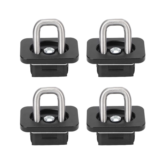 Riousery 4pcs Truck Bed Tie Down Anchors 1000 LBS Bearing Stainless Steel Replacement for Chevy Silverado 2007-2021 Black