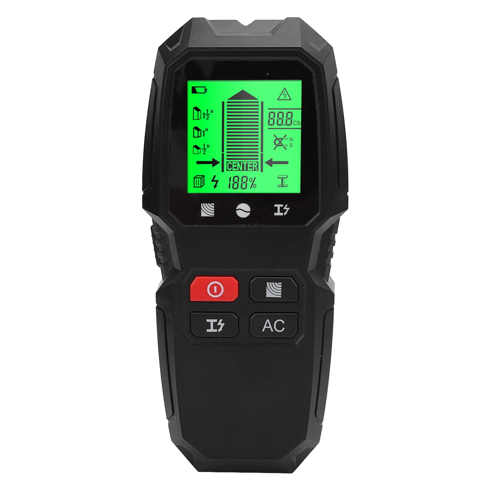 Riousery 5 in 1 Stud Finder Wall Scanner Multifunctional LCD Display High Accuracy Detector for Metal, Wood, and Live AC Wire, Portable Stud Sensor Detector