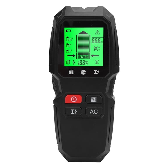 Riousery 5 in 1 Stud Finder Wall Scanner Multifunctional LCD Display High Accuracy Detector for Metal, Wood, and Live AC Wire, Portable Stud Sensor Detector
