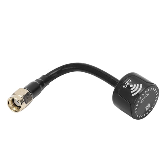 Riousery 5.8GHz FPV Drone Antenna 3.35 inches / 85 mm 2.5 Dbi Aerial Drone Part for RC Racing Quadcopter RP-SMA Connector Black