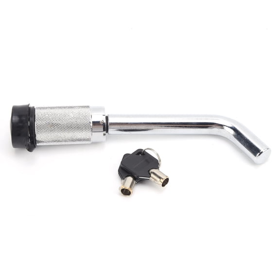 Riousery 5/8in / 15.8mm Bent Pin Lock Carbon Steel Trailer RV Accessory Heavy Duty Hitch Pin Lock for Class III IV Hitch Receivers Tow Receiver Lock Trailer Pin Lock Silver Automotive Part