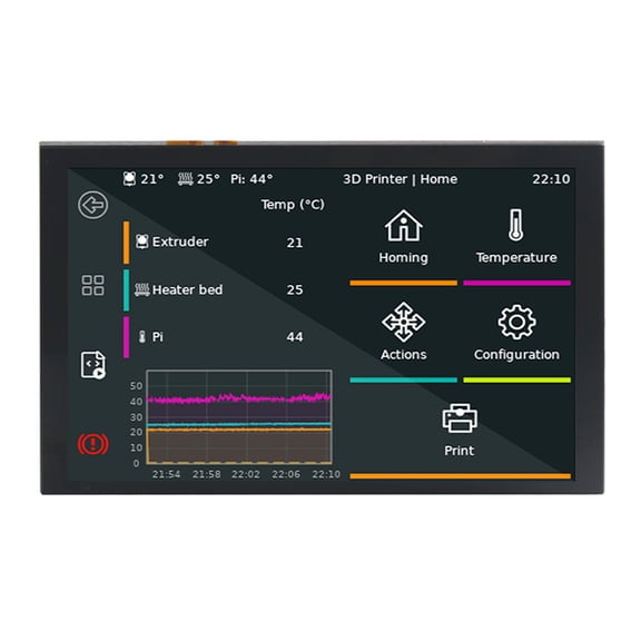Riousery 5 Inch / 12.7 cm Touchscreen Display Compatible with RPi Board 800x480 DSI IPS LCD Display 5 Point Touch Capacitive Screen