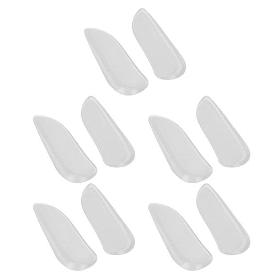 Riousery 5 Pairs Shoe Heel Cushion Inserts Gel Protective Cups Soft Heel Pad - Shock Absorbing Gel Inserts for Men and Women, Average Size, 10 Pieces Total[cite: 1]