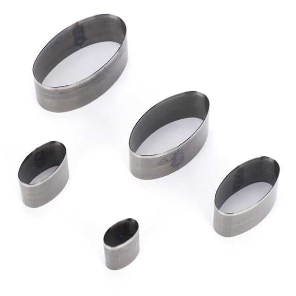Riousery 5 Pcs Leather Punch Die Set High Carbon Steel Cutter Hollow Oval Cutting Mold Craft HandMade DIY Tool for Leathercraft Belt Wallet with Storage Box (0.4-1.3 in / 10-32 mm)[cite: 1]