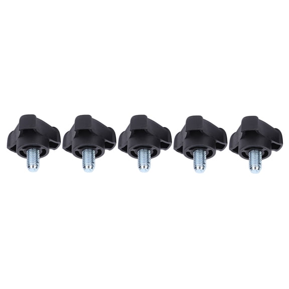 Riousery 5 Pcs M8 Plastic Triangular Arc Handle Screws Hand Twisted Locking Bolt Fastener 18mm / 0.71 in Replacement Parts for Machinery Equipment Easy Installation