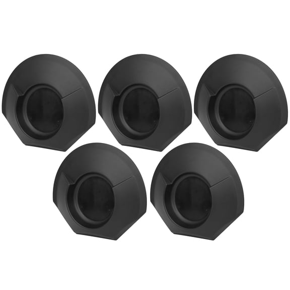Riousery 5-Piece Golf Practice Hole Set Indoor Outdoor Putting Cup Training Aid Tool for Artificial Lawn and Mats Black 9.1x7.6 Inches Essential Golf Accessories