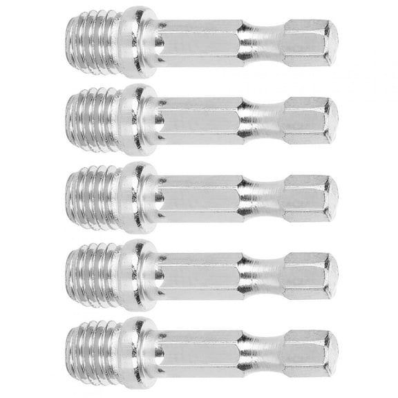 Riousery 5 Pieces M10 Drill Connecting Rod Adapter Set Electric Drills Screw Shaft Disk Conversion Stick for Rotary Tools Handheld Grinders 10.00 inches / 25.40 cm Heavy Duty Iron Hardware Accessory