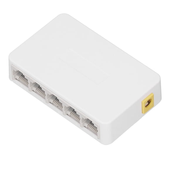 Riousery 5 Port Gigabit Network Switch 10 100 1000Mbps RJ45 Ethernet Splitter Switch Hub 100-240V ZX-G1005S EU Plug (3.54 inches / 9.00 cm)