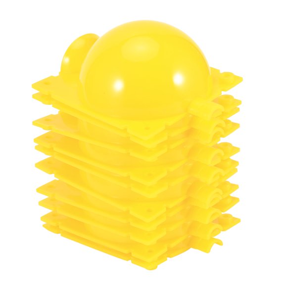 Riousery 5 Set Reusable Plant Grafting Cutting Rooting Device High Pressure Propagation Ball Box for Various Plants Trees Shrubs Yellow 3.1 Inches / 8 cm Diameter Gardening Tool