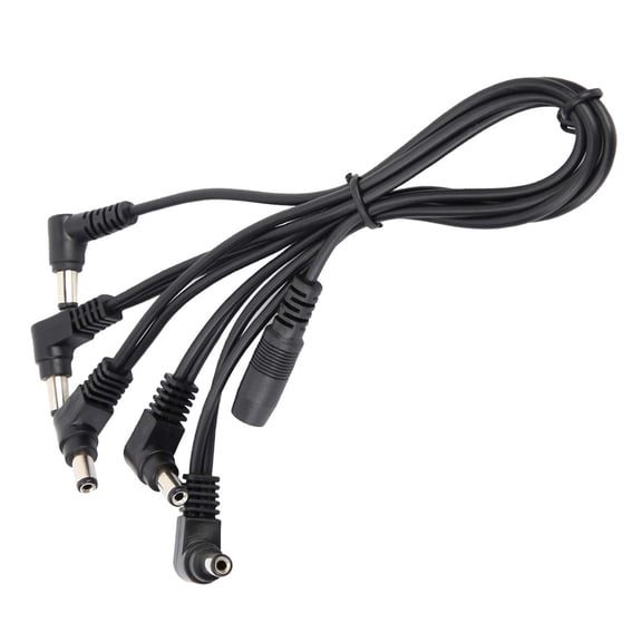 Riousery 5 Way Electrode Daisy Chain Cable for Guitar Effects Power Supply Adapter Splitter 6.7 inches / 17 cm