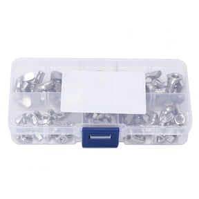 Riousery 50 Pcs Stainless Steel Wing Nut Assortment Kit, Heavy-Duty Hand Tighten Butterfly Fasteners with Portable Storage Box for DIY, Metal & Wood (Includes 10 Each of M3 M4 M5 M6 M8)