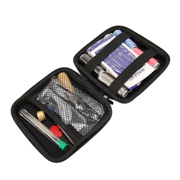 Riousery 50-Piece Leather Working Tools Kit with Waxed Threads, Stainless Steel Needles, Scissors, and Storage Bag - Comprehensive DIY Leather Sewing and Repair Craft Set for Upholstery Projects