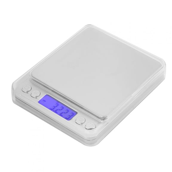 Riousery 500g/0.01g High Precision Digital Kitchen Scale, Portable Mini Baking Food Scale for Jewelry and Ingredients, Stainless Steel Platform Measuring Tool (4.9 x 4.1 inches / 12.5 x 10.5 cm)