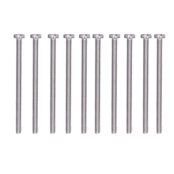 Riousery 50Pcs Cheese Head Slot Screw A2-70 Stainless Steel for Accuracy Machinery M3x45 (1.77 inches / 45 mm)[cite: 1]