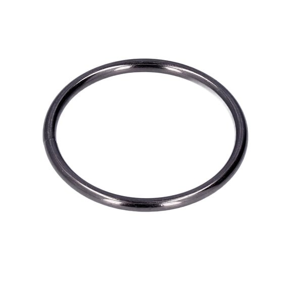 Riousery 50Pcs Metal O Rings Iron Material Durable Bright Color for Bag Clothes Gray, 1.5 inches / 38 mm[cite: 1]