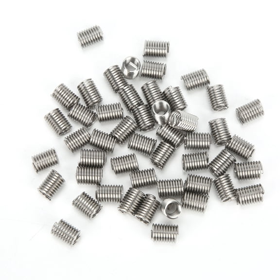 Riousery 50Pcs Wire Thread Insert Screw Hole Repair Bushing Protection Socket US Units 5/16in-18x2D (7.9 mm / 0.31 inches)
