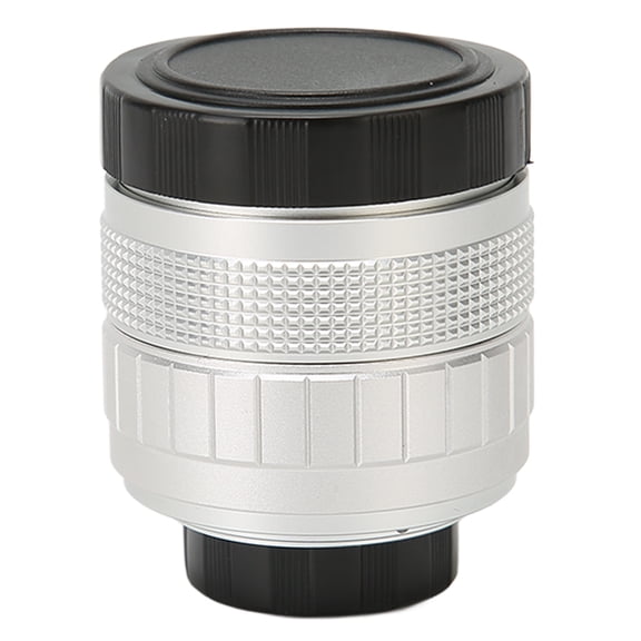 Riousery 50mm F1.4 Manual Focus Prime Lens HD 2/3 Inch FA Television Lens Manual Focus Camera Lens for Industrial Video Microscope Cameras, Silver (2in / 50mm)