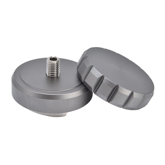 Riousery 53mm Adjustable Stainless Steel Coffee Tamper & Distributor for Home Office Commercial Use, Silver