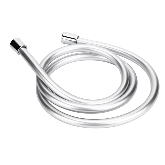 Riousery 59.1 Inches / 1.5 M High Pressure PVC Handheld Shower Head Hose Tube Anti Explosion with G1/2 Thread for Household Bathroom Replacement Silver