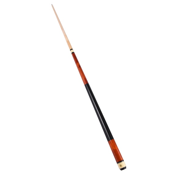 Riousery 59in / 1.5m Maple Wood Double-Section Billiard Cue Stick 13mm Big Head Pool Cues with Non-Slip PU Leather Grip Orange Variant