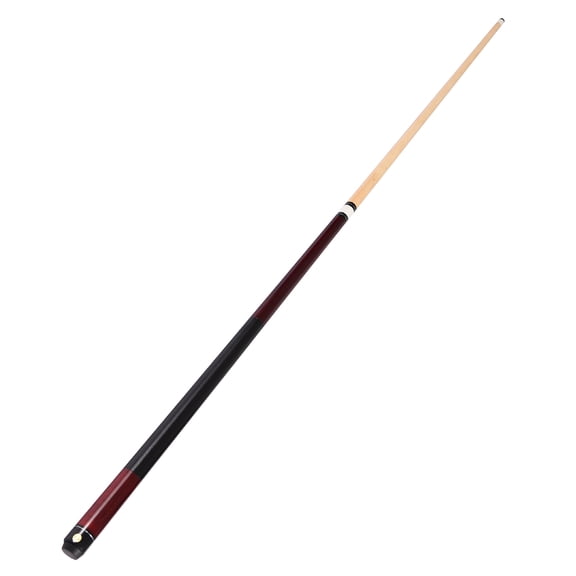 Riousery 59in / 1.5m Maple Wood Double-Section Billiard Cue Stick 13mm Big Head Pool Cues with Non-Slip PU Leather Grip Red Variant