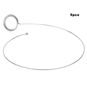 Riousery 5PCs Silver Round Wire Magnifier Frame Adjustable Alloy Steel Watchmaker Tool, 17.5 in / 44.5 cm