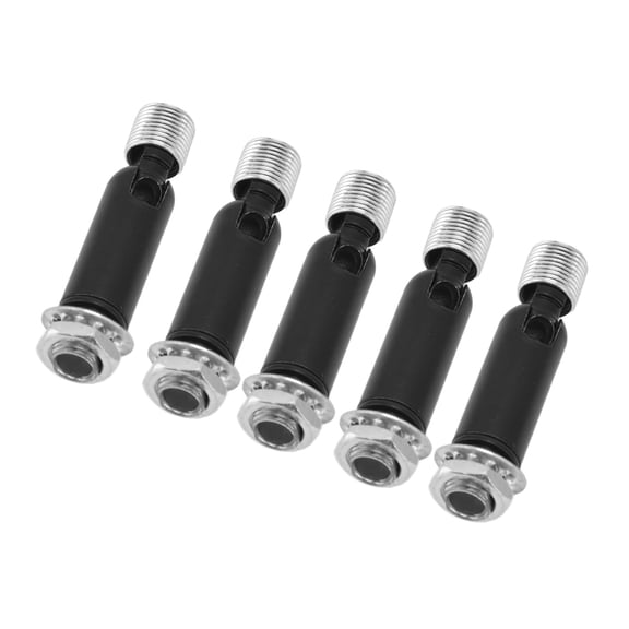 Riousery 5Pcs M10 Sloped Ceiling Adapter for Pendant Light Chandelier Track Suspension Accessories, Black (2.3 inches / 58 mm)