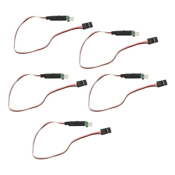 Riousery 5Pcs RC Car Flashing Light RC CH3 Control Switch Remote Control Car Third Channel Light Receiver Cord Switch