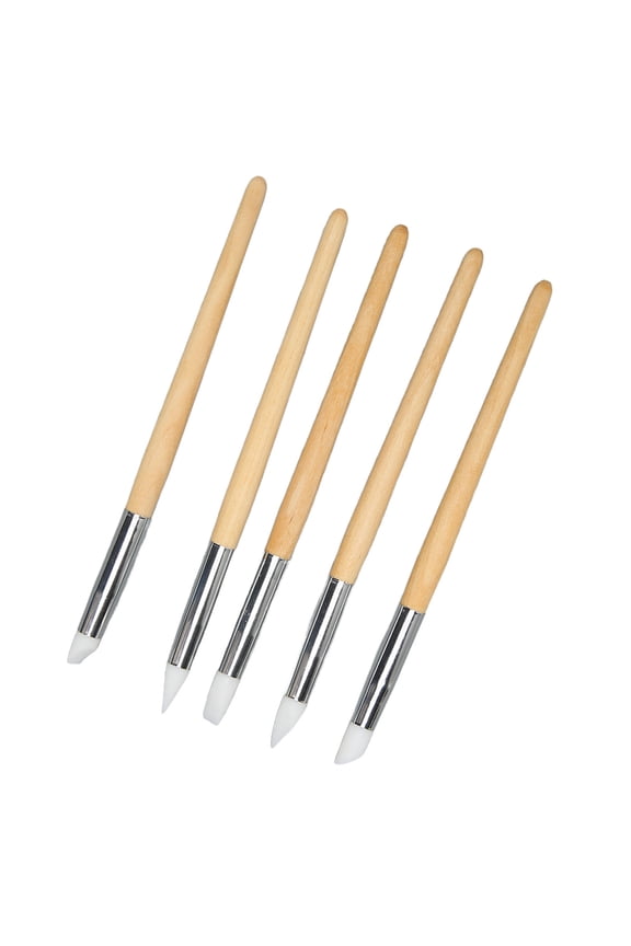5Pcs Watch Movement Cleaning Pen Dial Cleaner Dust Remover Portable Single Head Watch Repair Tool Kit for Watchmakers, Solid Wood and Alloy Steel