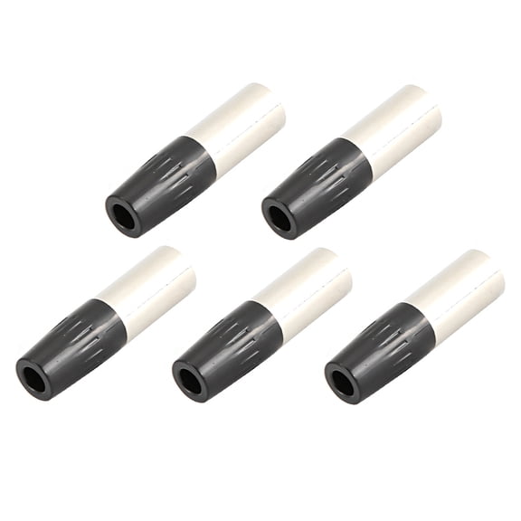 Riousery 5pcs 4-Pin XLR Connector Mini Male Microphone Cable Adapter MIC Audio Plug[cite: 1]